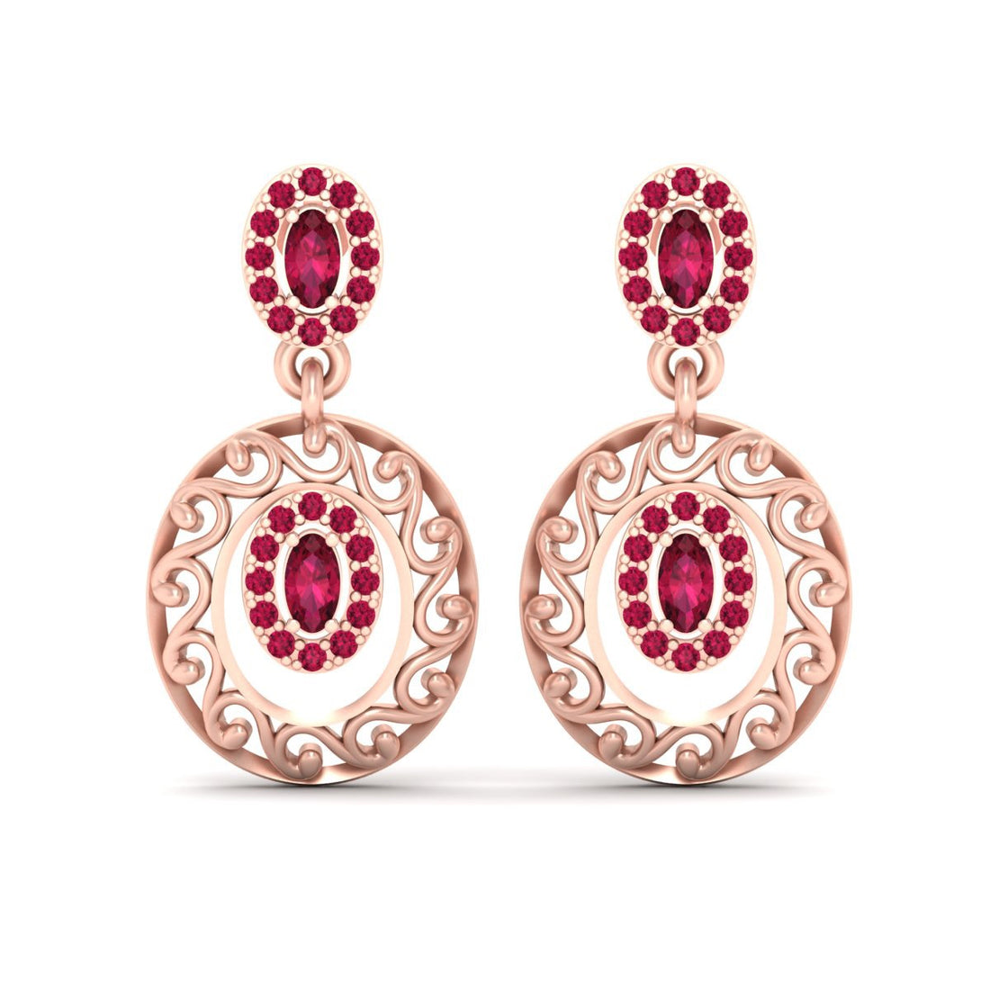 HALO DANGLE DROP EARRINGS