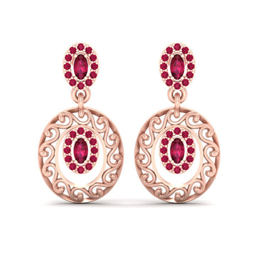 HALO DANGLE DROP EARRINGS
