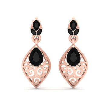 ROSE GOLD ENGAGEMENT EARRINGS