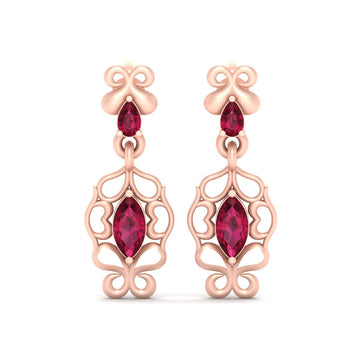 FLORAL BRIDAL WEDDING EARRINGS
