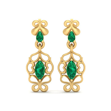 DANGLE DROP EARRINGS SILVER
