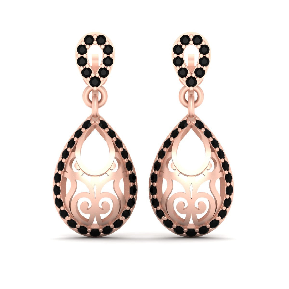 ROSE GOLD TEARDROP EARRINGS