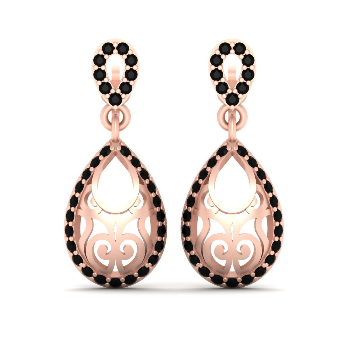 ROSE GOLD TEARDROP EARRINGS