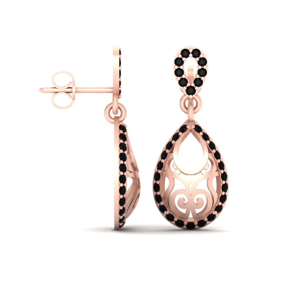 ROSE GOLD TEARDROP EARRINGS