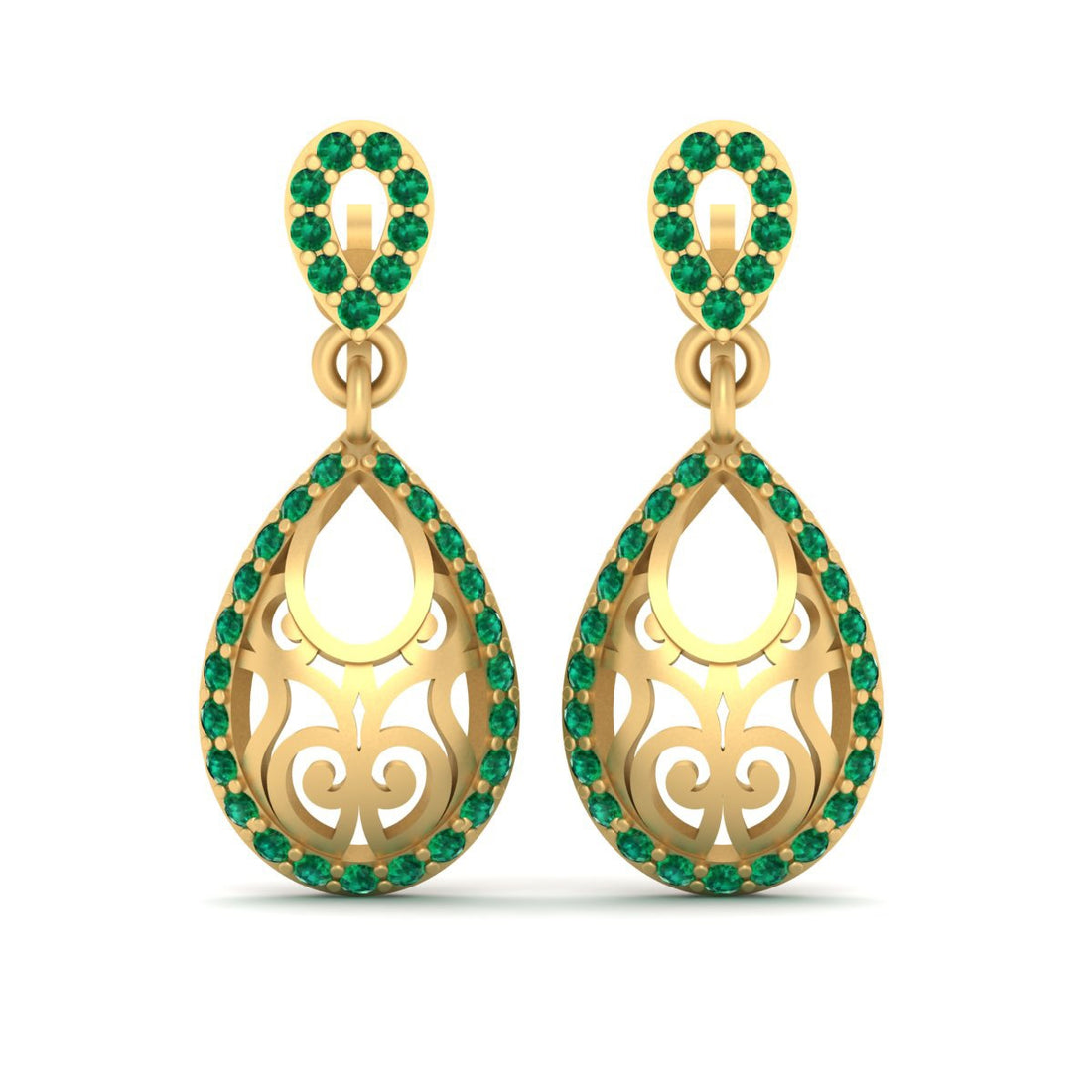 DANGLE DROP EARRINGS GOLD