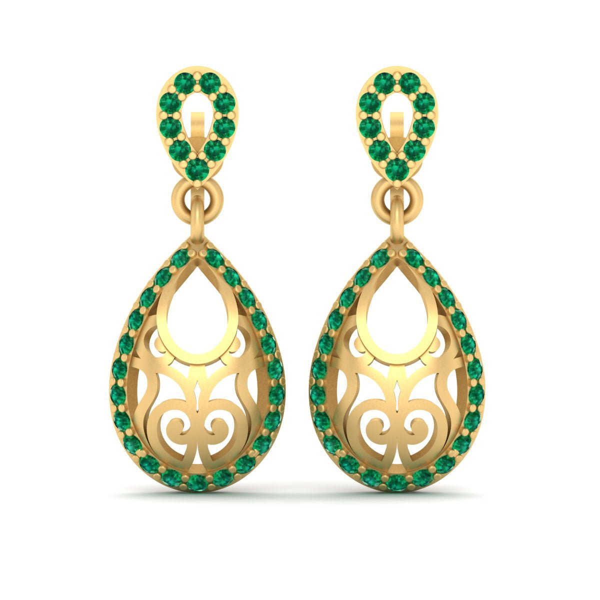 DANGLE DROP EARRINGS GOLD