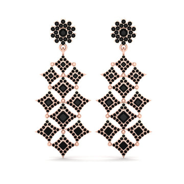 ROSE GOLD CHANDELIER EARRINGS