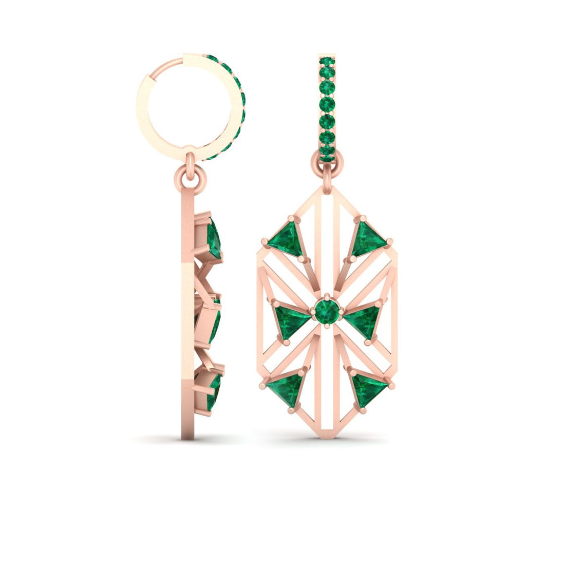 ROSE GOLD HOOP EARRINGS