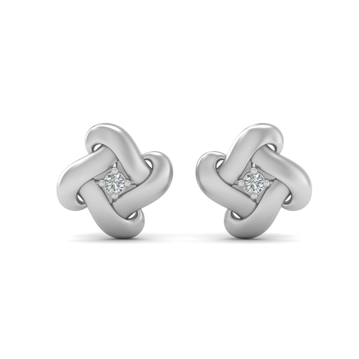 ROSE GOLD KNOT EARRINGS