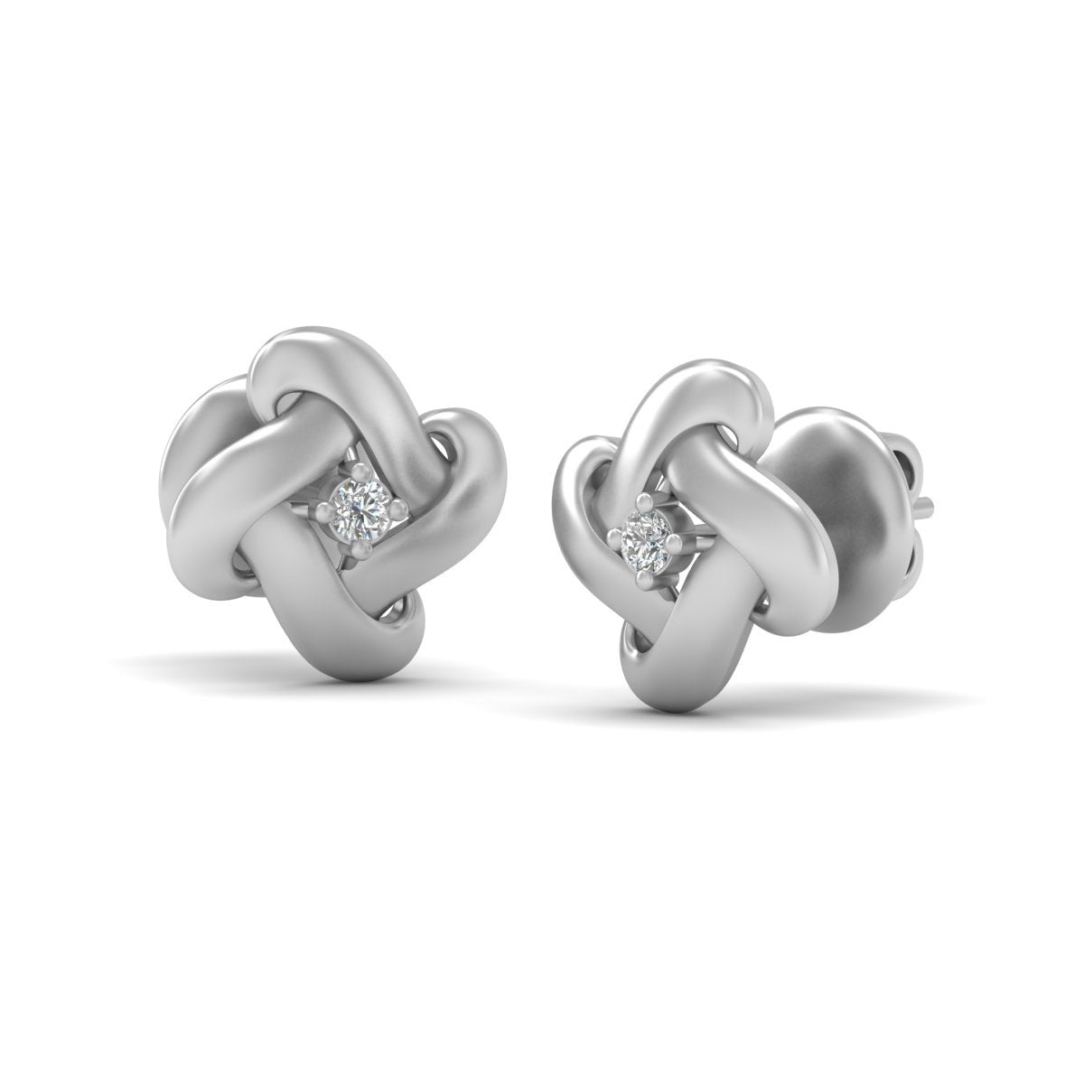 ROSE GOLD KNOT EARRINGS