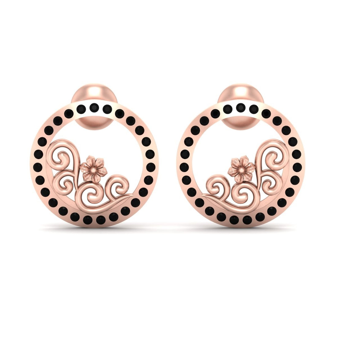 ROSE GOLD WEDDING EARRINGS