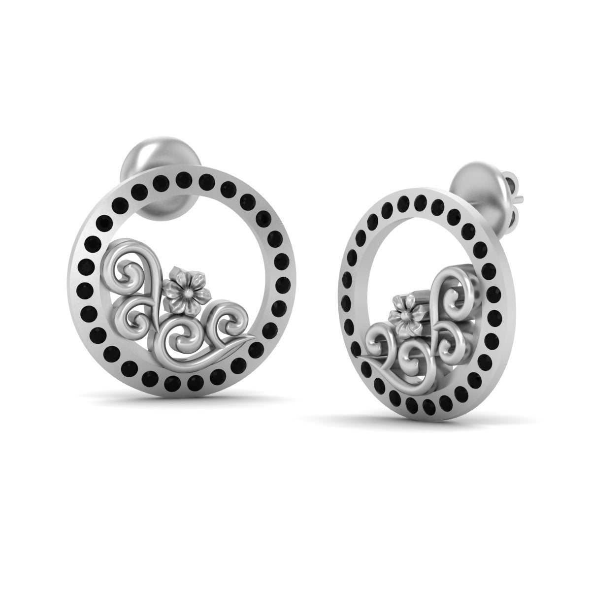 ROSE GOLD WEDDING EARRINGS