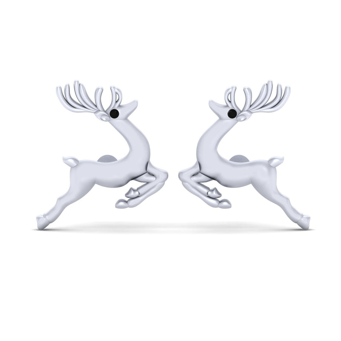 STERLING SILVER REINDEER EARRINGS
