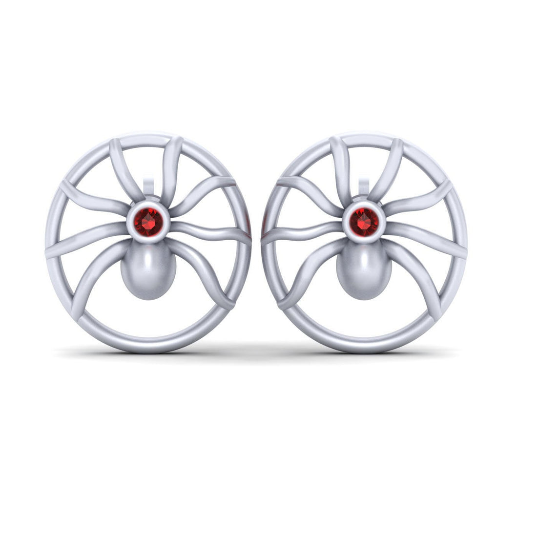 RED DIAMOND SPIDER EARRINGS