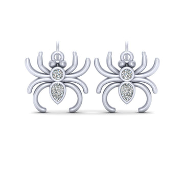 SPIDER HOOK EARRINGS SILVER