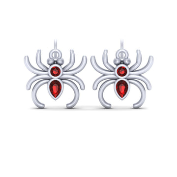 GOLD SPIDER WEB EARRINGS