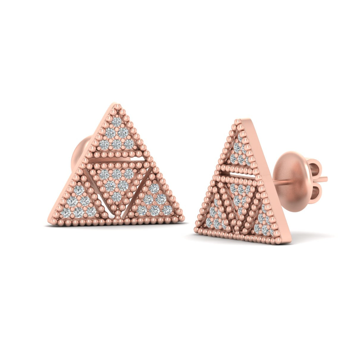 ROSE GOLD DIAMOND EARRINGS
