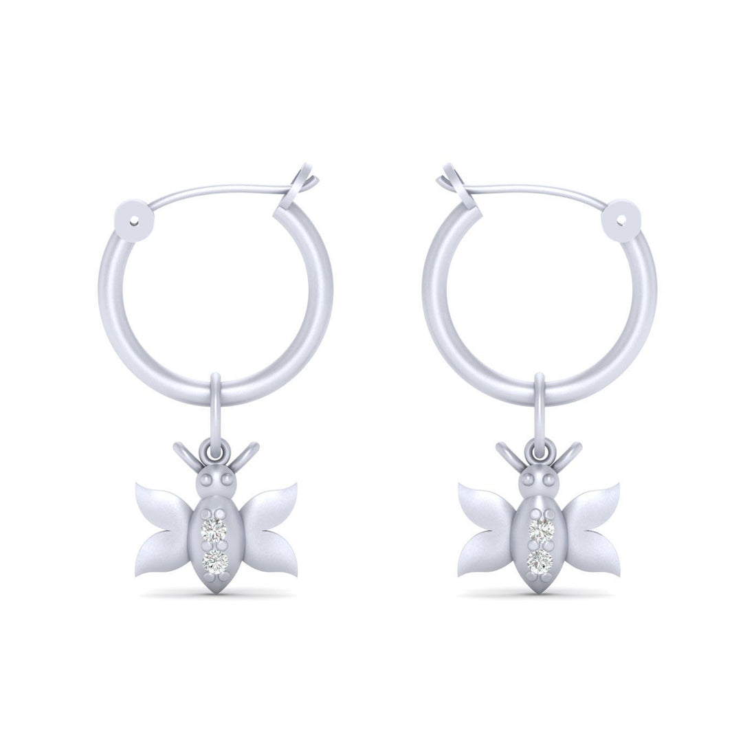 ROSE GOLD BUTTERFLY EARRINGS