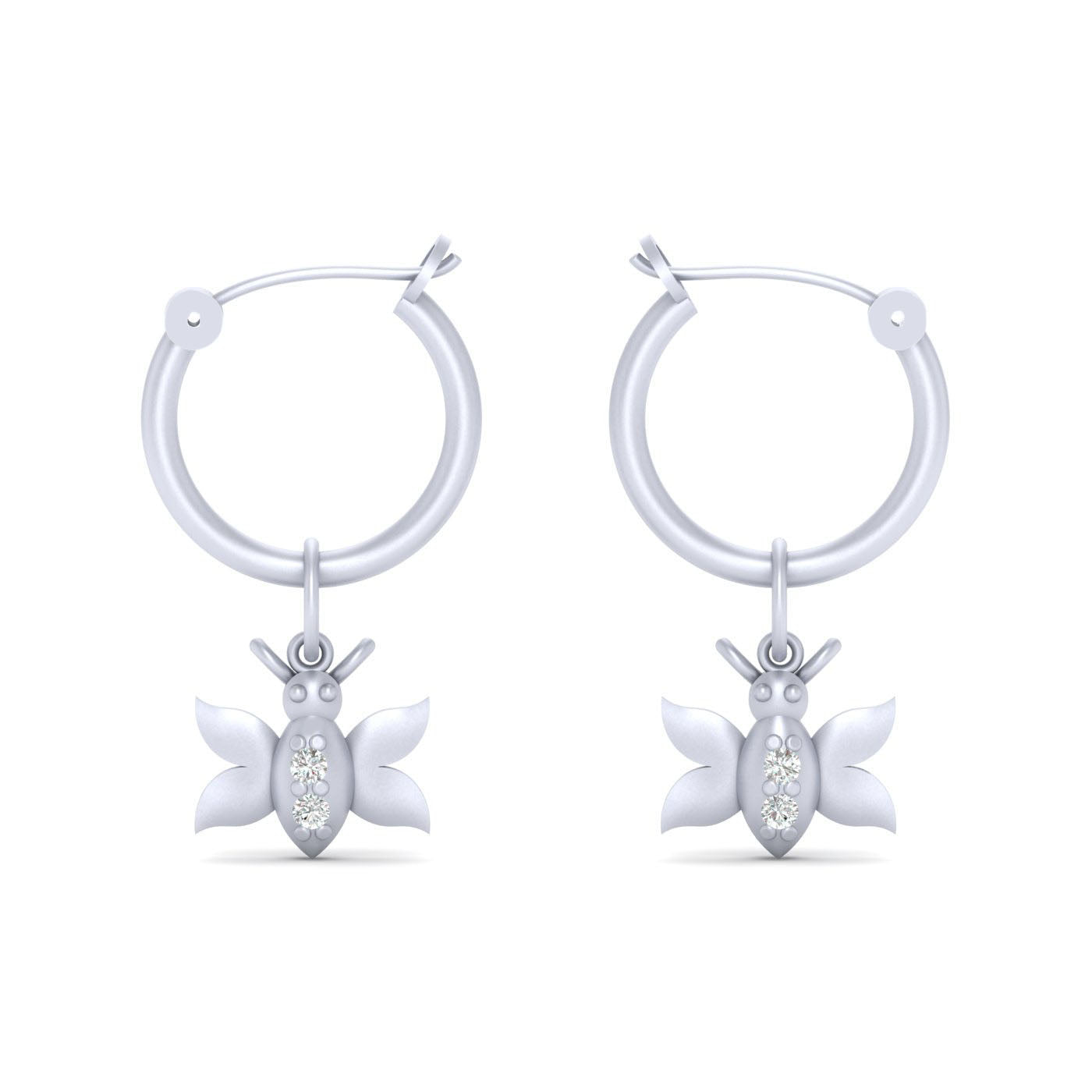ROSE GOLD BUTTERFLY EARRINGS