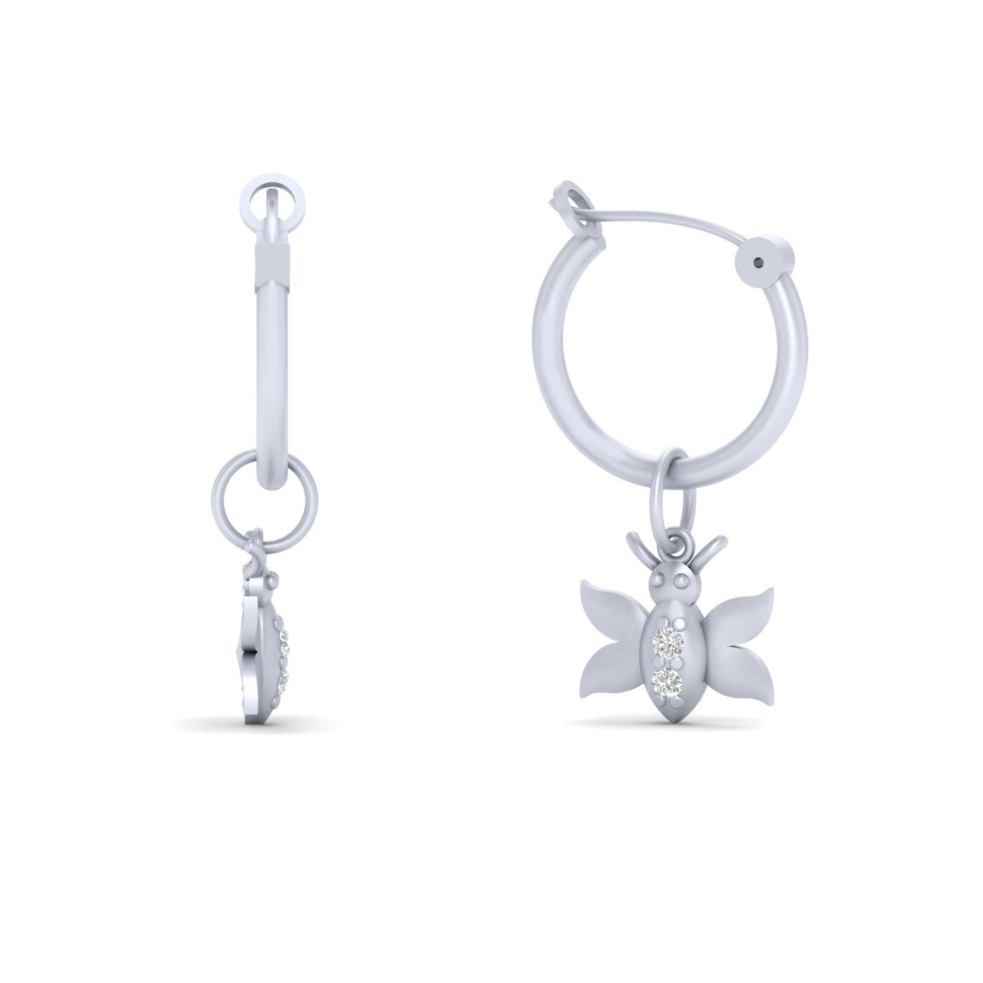 ROSE GOLD BUTTERFLY EARRINGS
