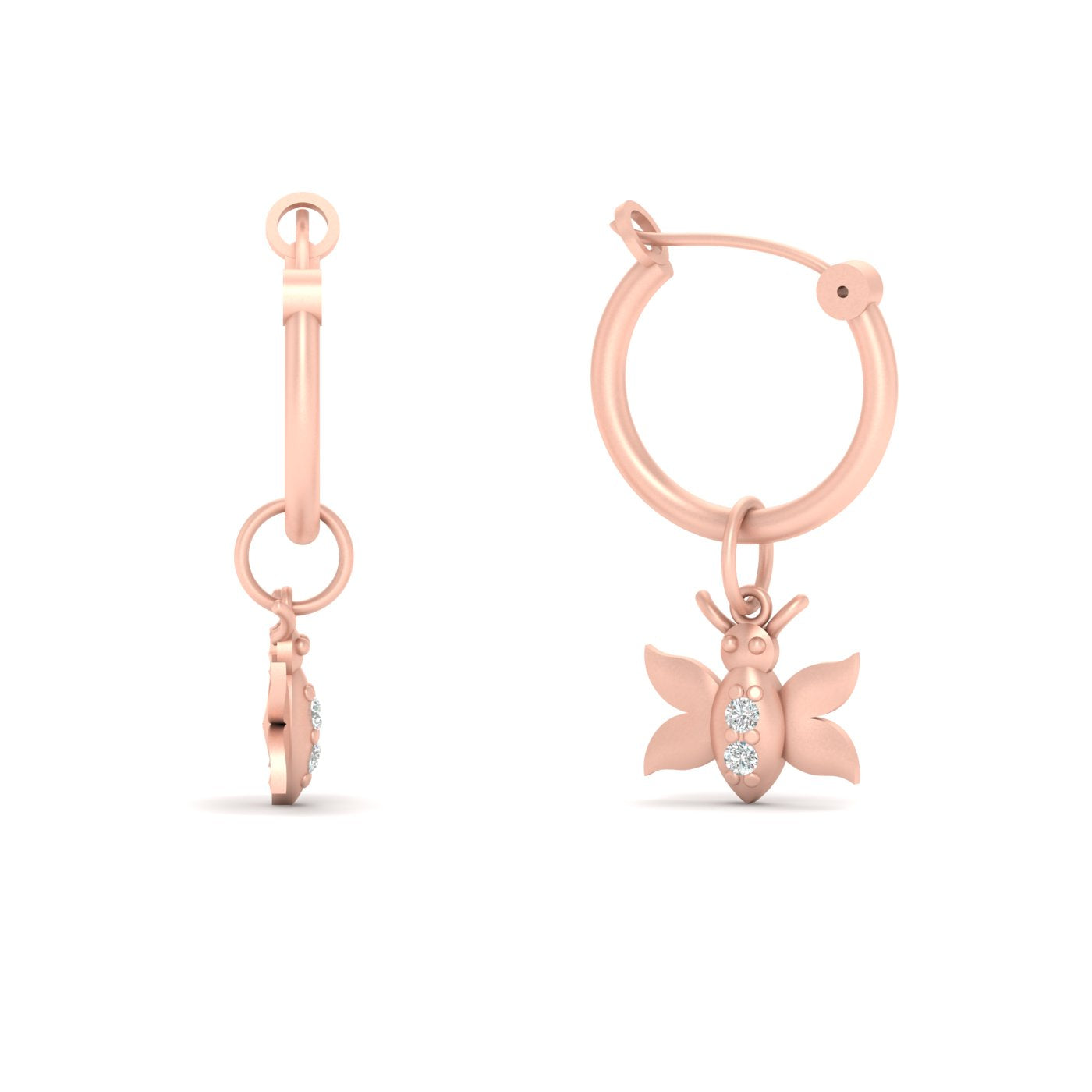 ROSE GOLD BUTTERFLY EARRINGS