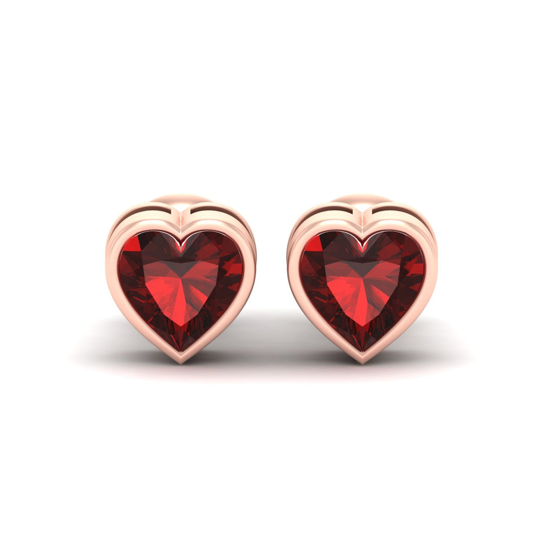 RED GARNET ENGAGEMENT EARRINGS