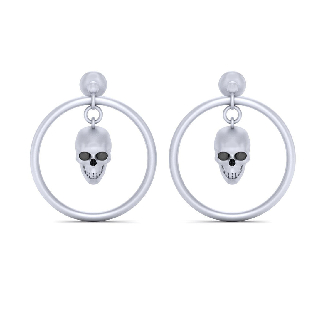 HANGING DANGLE SKULL EARRINGS