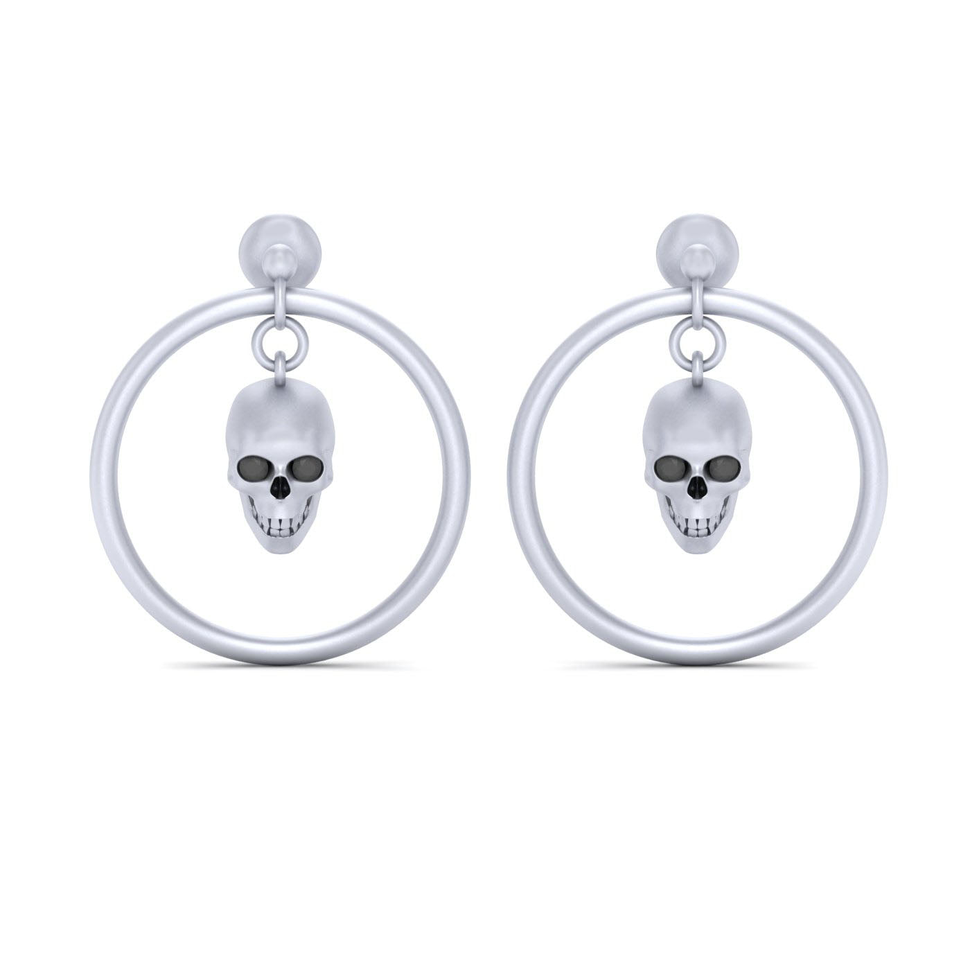 HANGING DANGLE SKULL EARRINGS