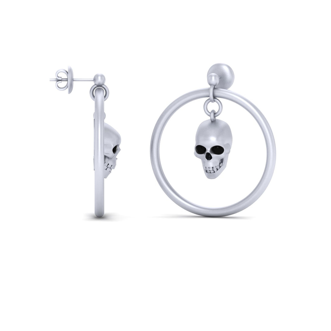 HANGING DANGLE SKULL EARRINGS