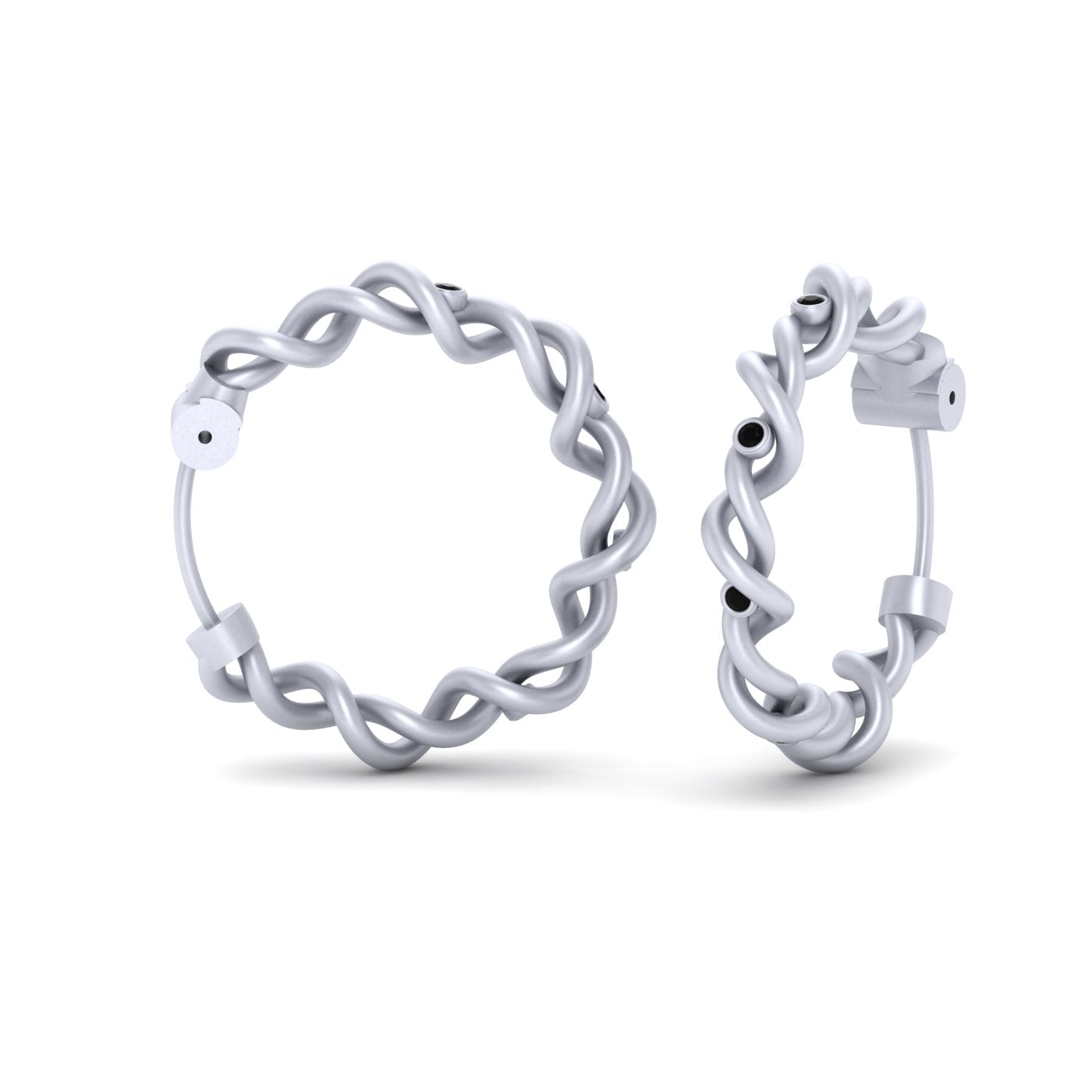 ROSE GOLD ENTWINED EARRINGS