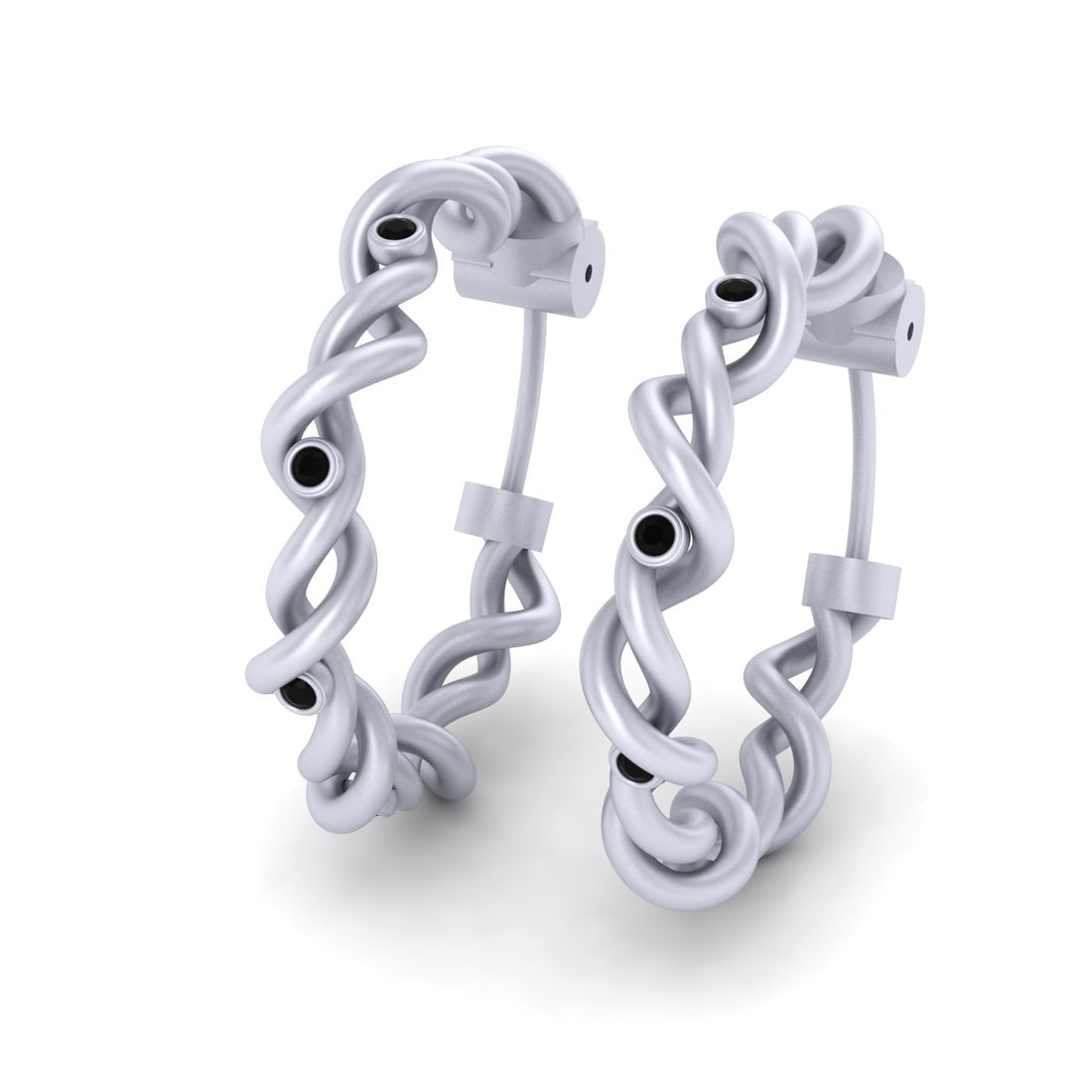 ROSE GOLD ENTWINED EARRINGS