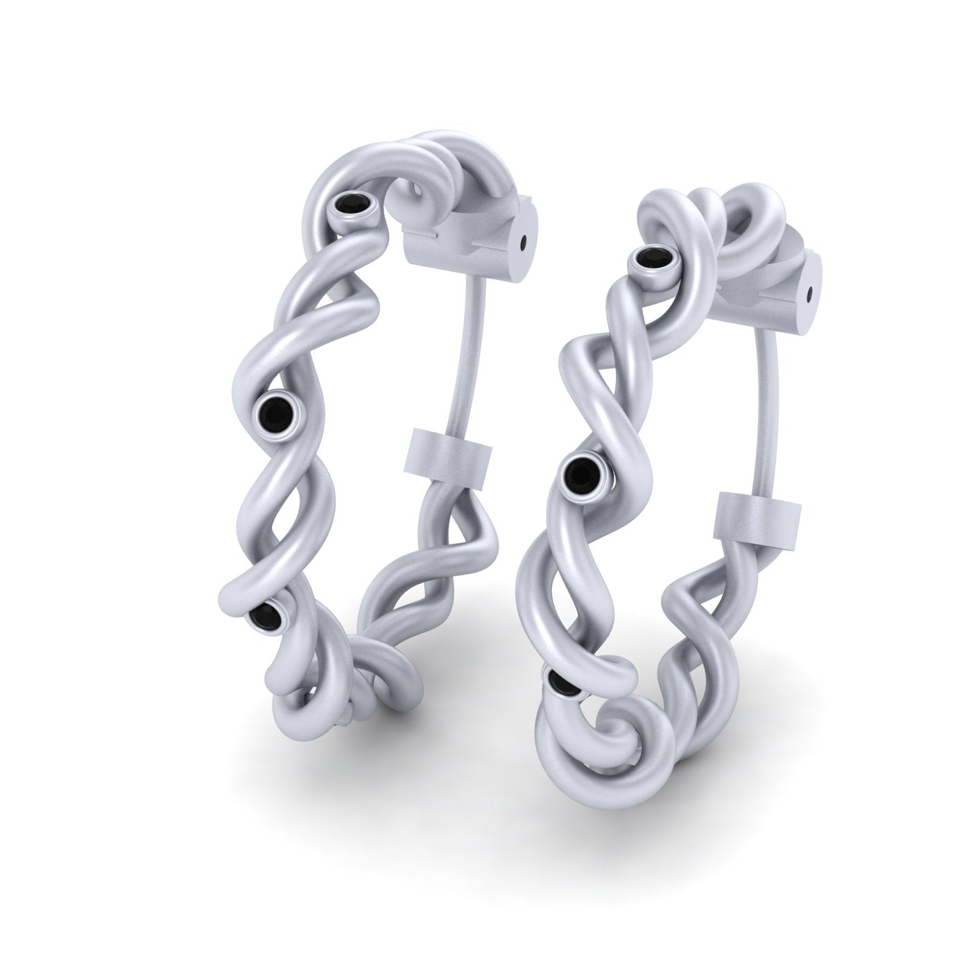 ROSE GOLD ENTWINED EARRINGS