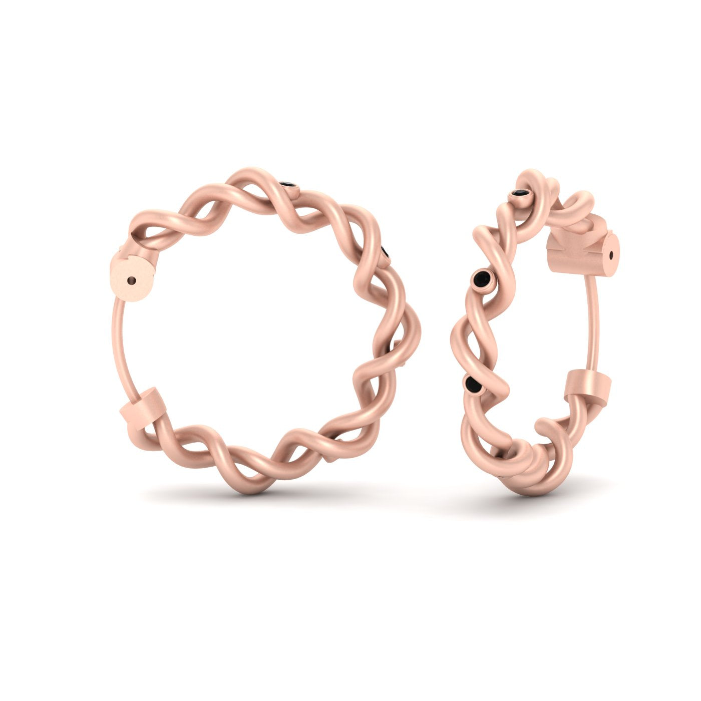 ROSE GOLD ENTWINED EARRINGS