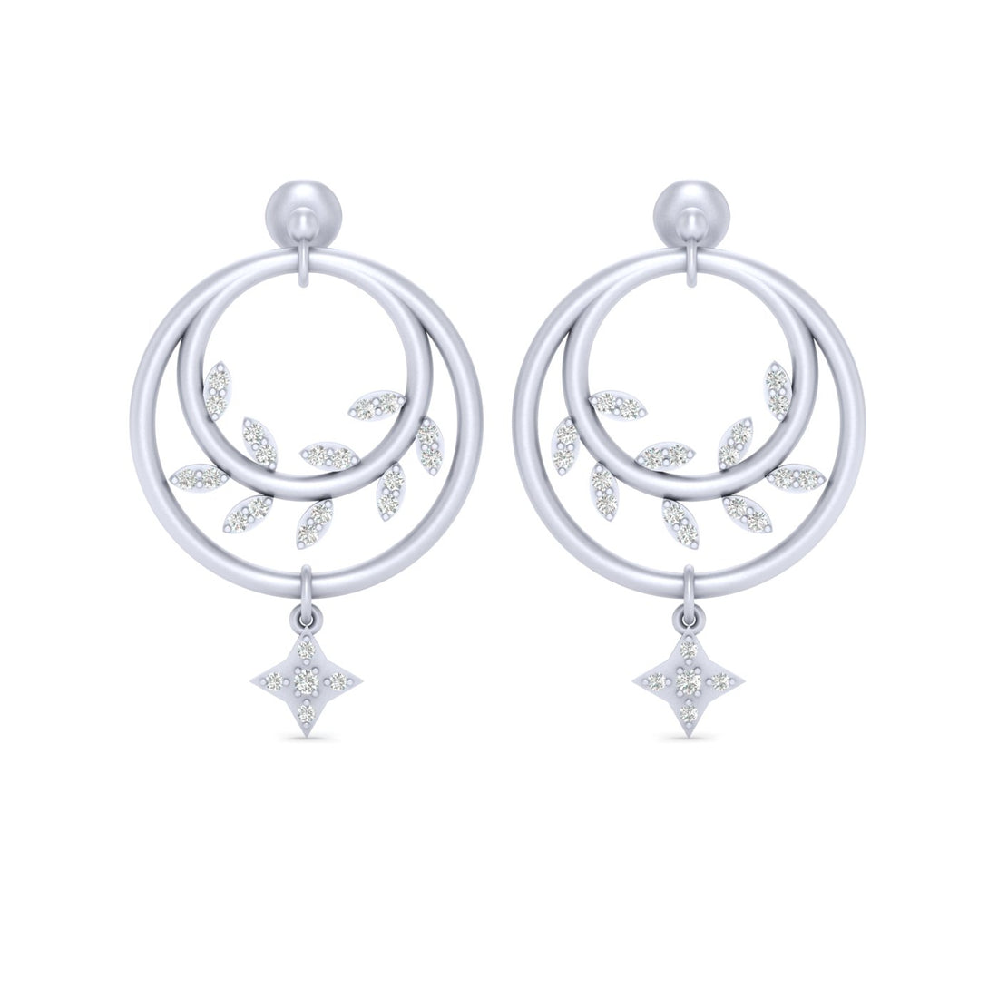 ROSE GOLD LEAF EARRINGS