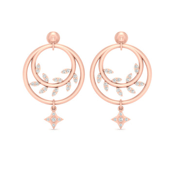 ROSE GOLD LEAF EARRINGS