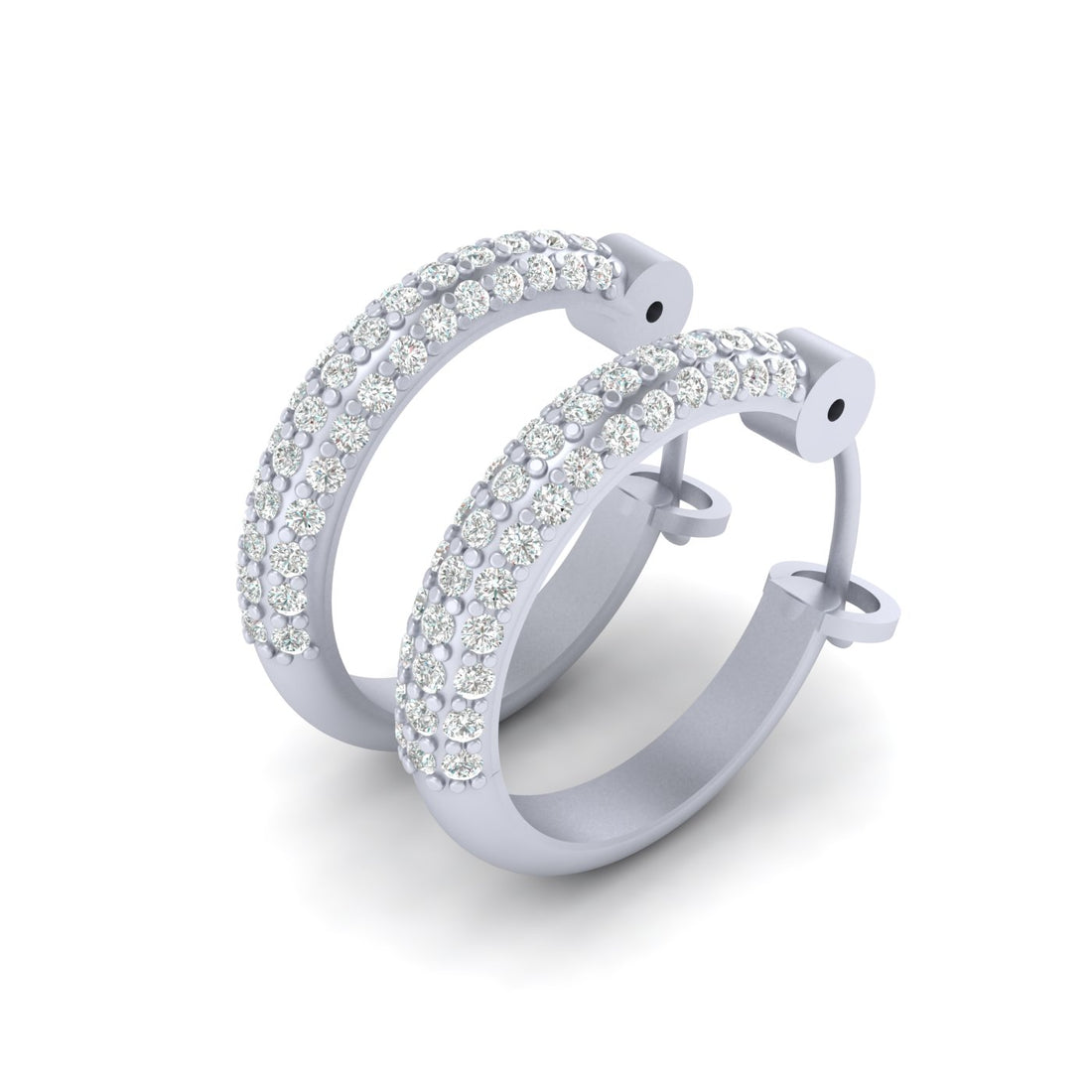 DIAMOND HOOP EARRINGS GOLD