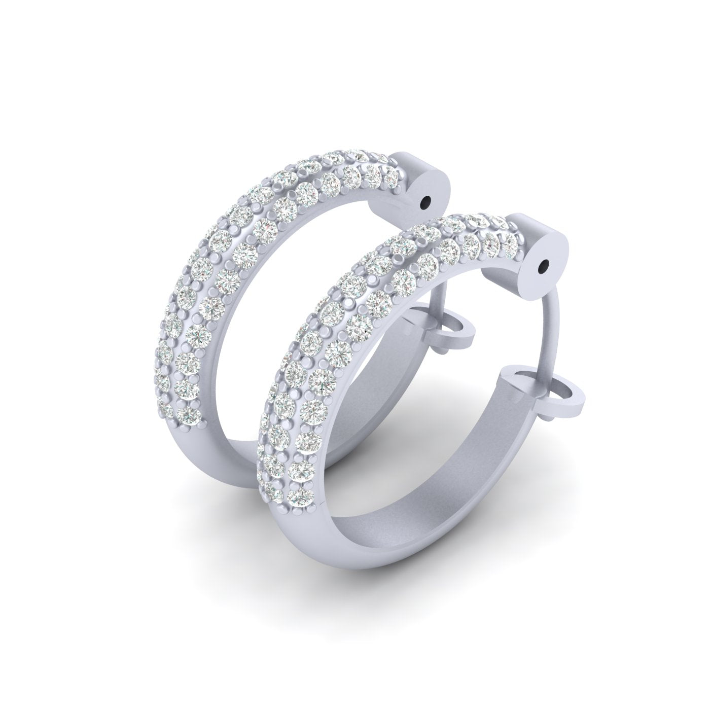 DIAMOND HOOP EARRINGS GOLD