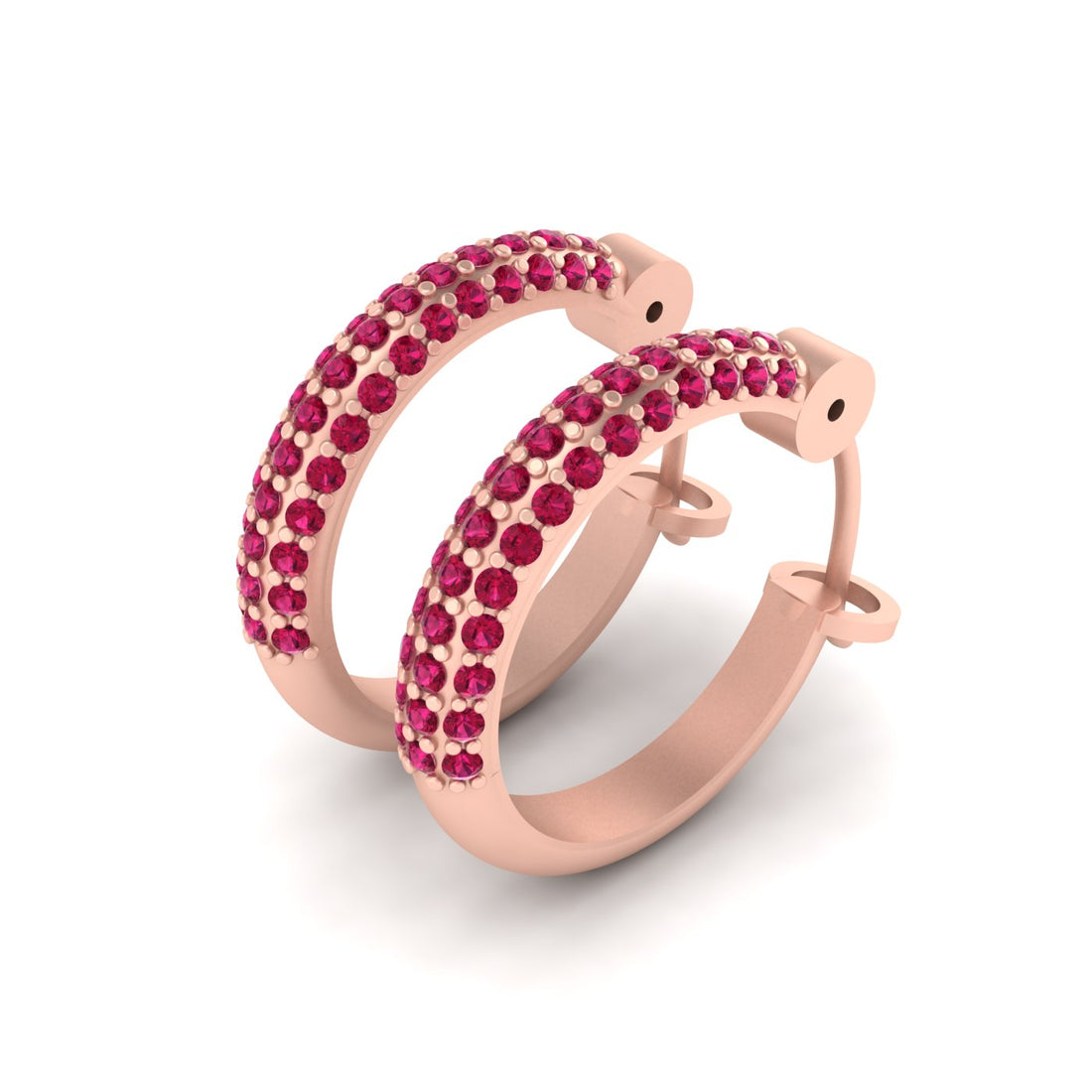 PINK DIAMOND WEDDING EARRINGS