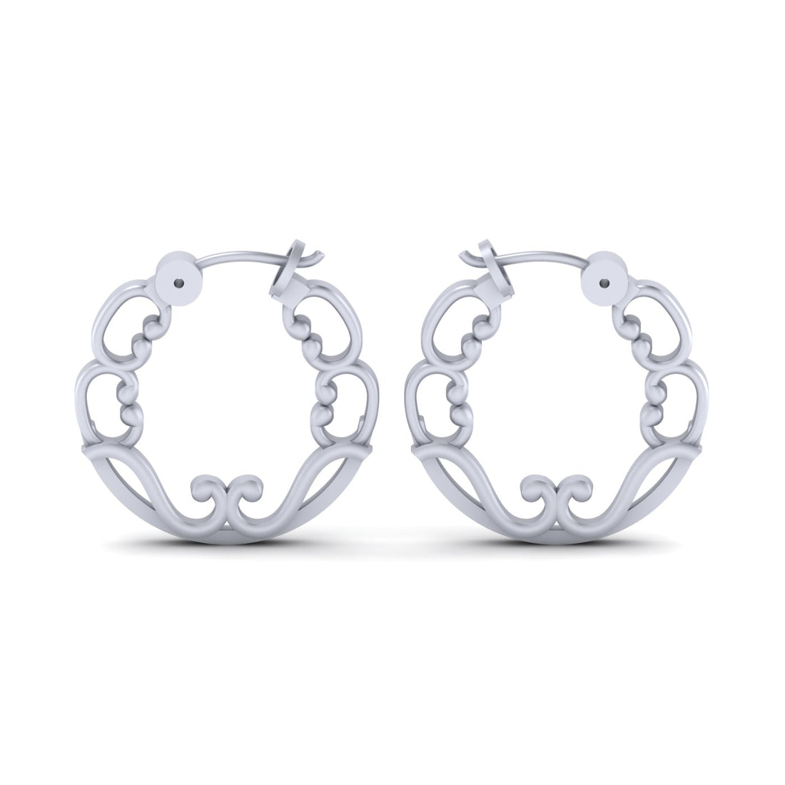 STERLING SILVER HOOP EARRINGS