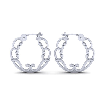 STERLING SILVER HOOP EARRINGS