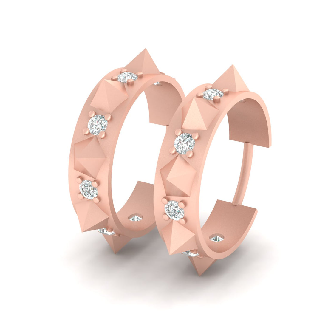 STERLING SILVER THORNY EARRINGS