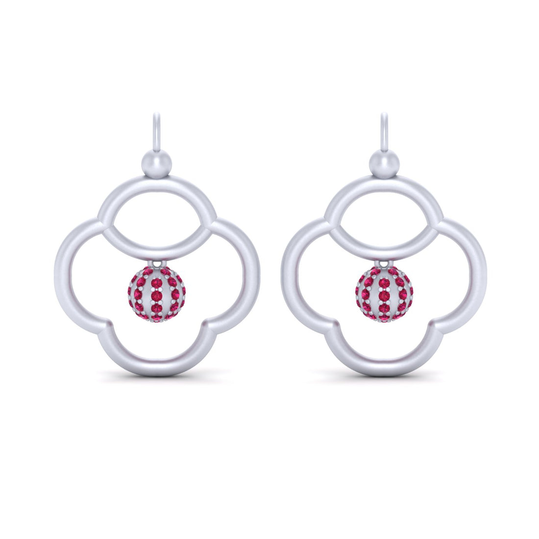 HANGING CLUSTER BALL EARRINGS