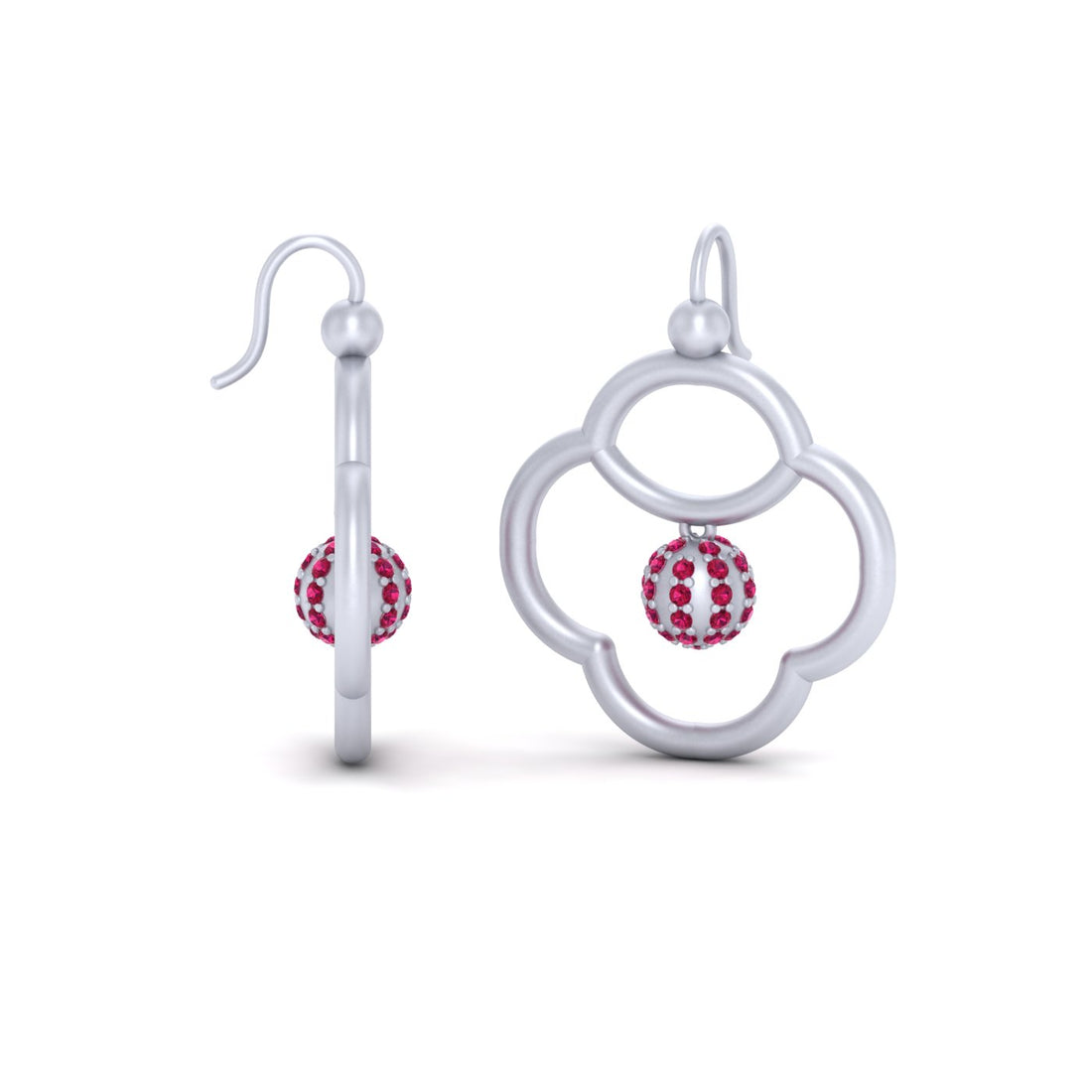 HANGING CLUSTER BALL EARRINGS
