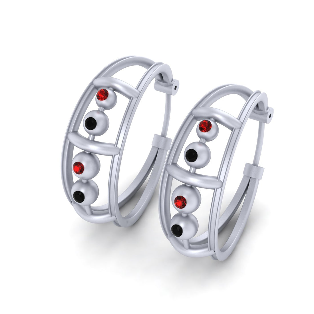 HOOP EARRINGS STERLING SILVER