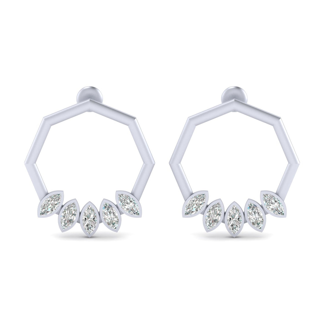 DIAMOND EARRINGS ROSE GOLD