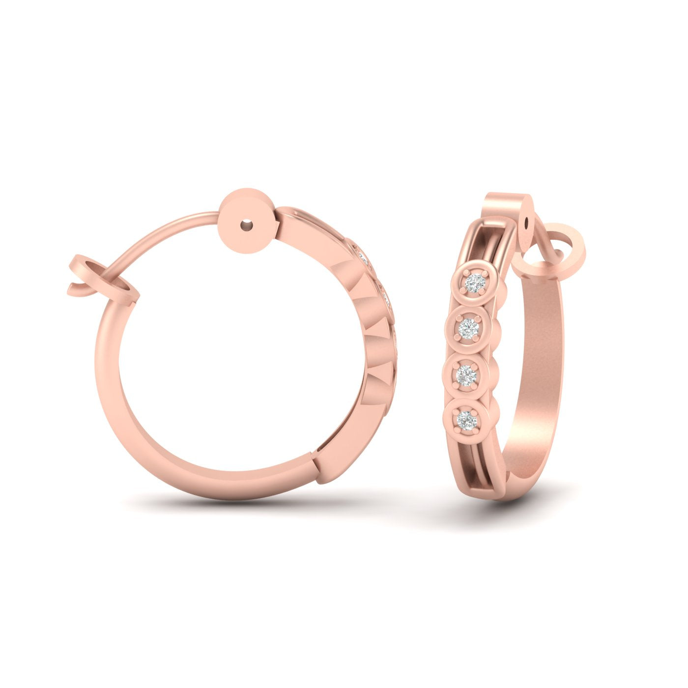 ROSE GOLD HOOP EARRINGS