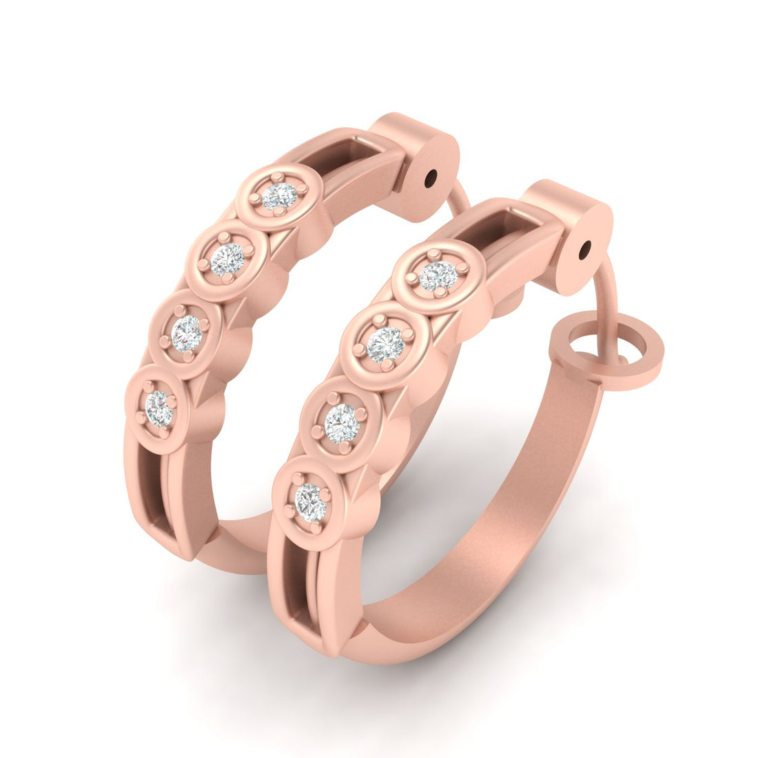 ROSE GOLD HOOP EARRINGS