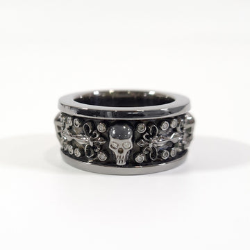 Biker Skull Wedding Band