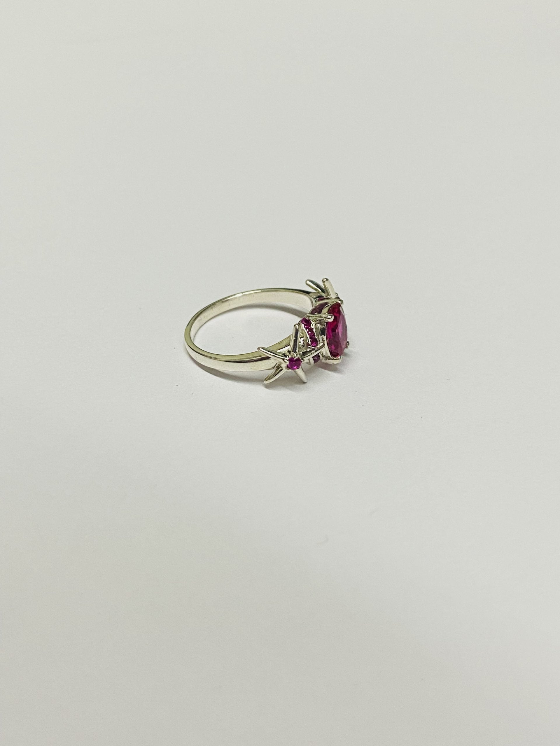Ruby Starfish Engagement Ring