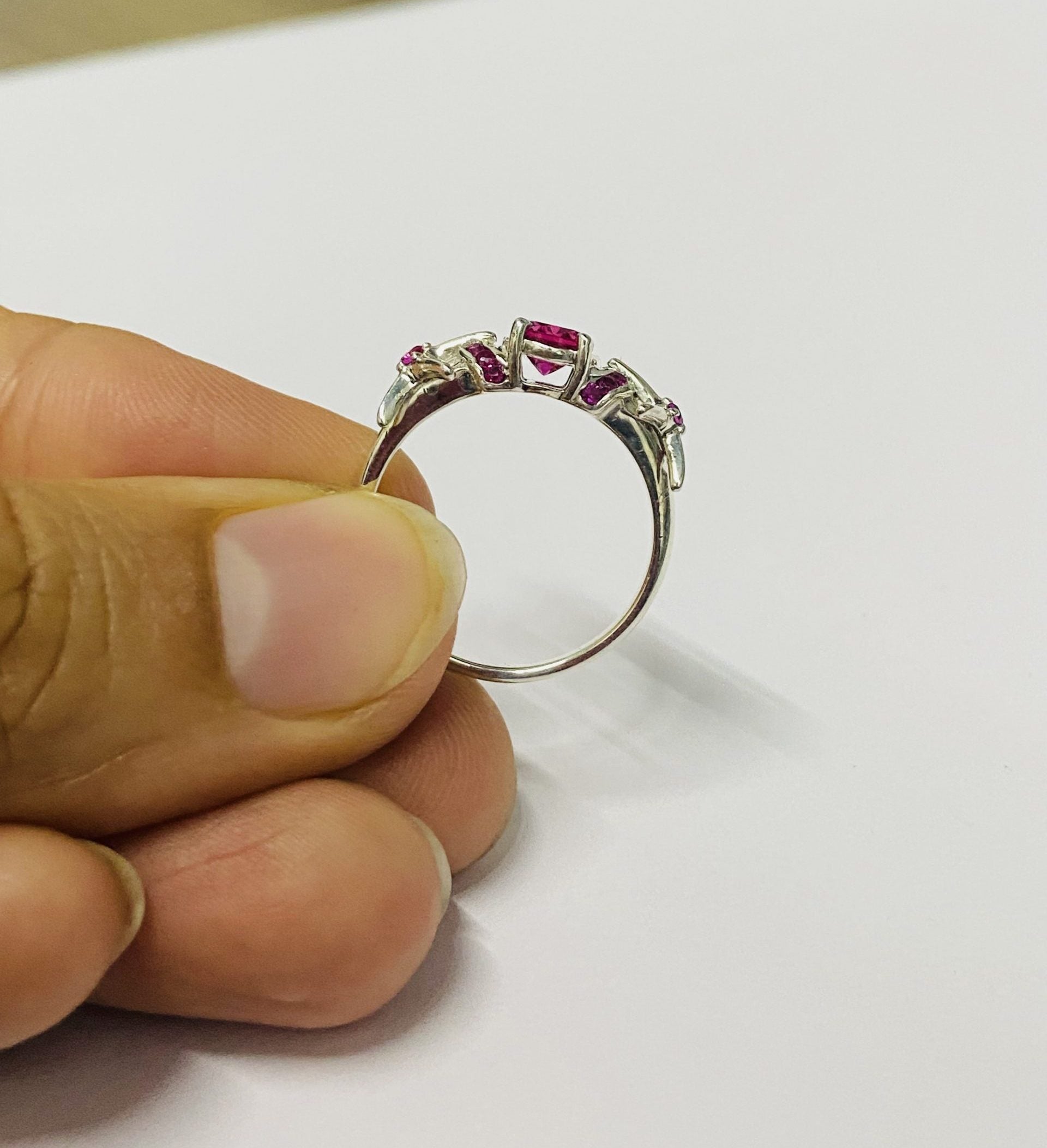 Ruby Starfish Engagement Ring